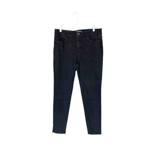 Democracy Black Ab Solution High Rise Ankle Skimmer Skinny Leg Jeans Size 10 - Picture 1 of 11